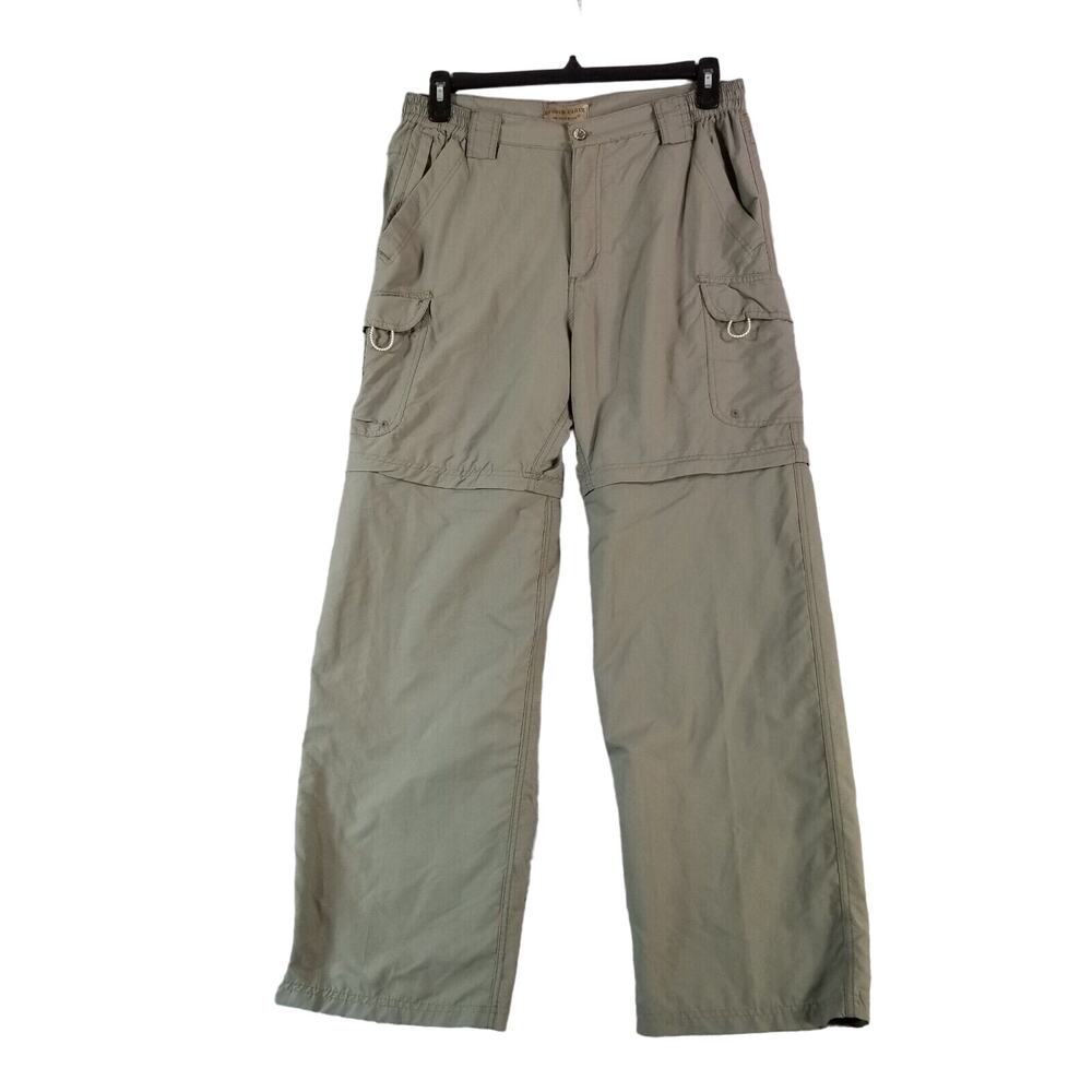 Rugged Earth cargo pants shorts combo convertible men's medium green lightweight
